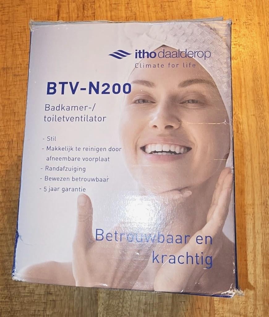 Itho Daalderop badkamerventilator wit BTV-N200, Doe-het-zelf en Verbouw, Ventilatie en Afzuiging, Ophalen of Verzenden, Zo goed als nieuw