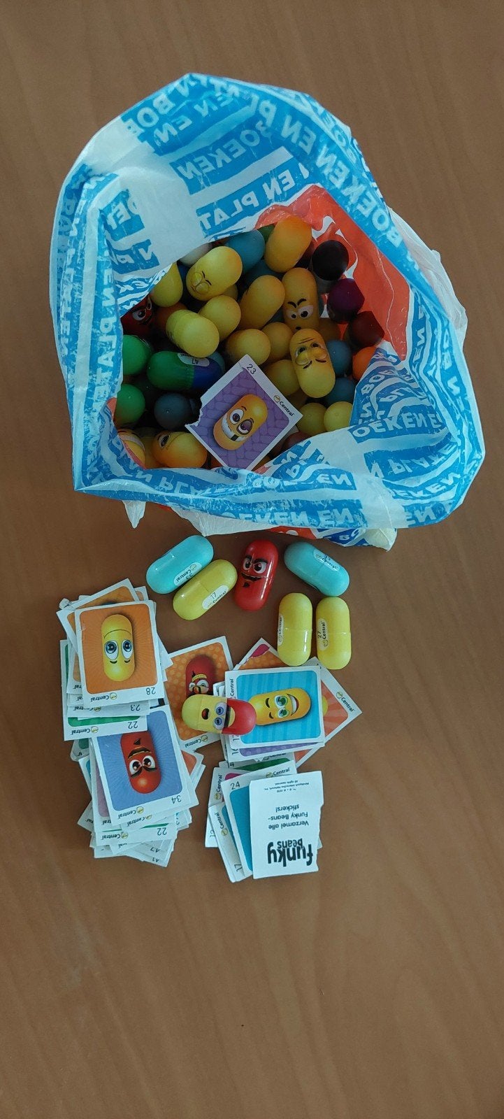 Zak vol Funky Beans met kaarten, Ophalen of Verzenden, Gebruikt