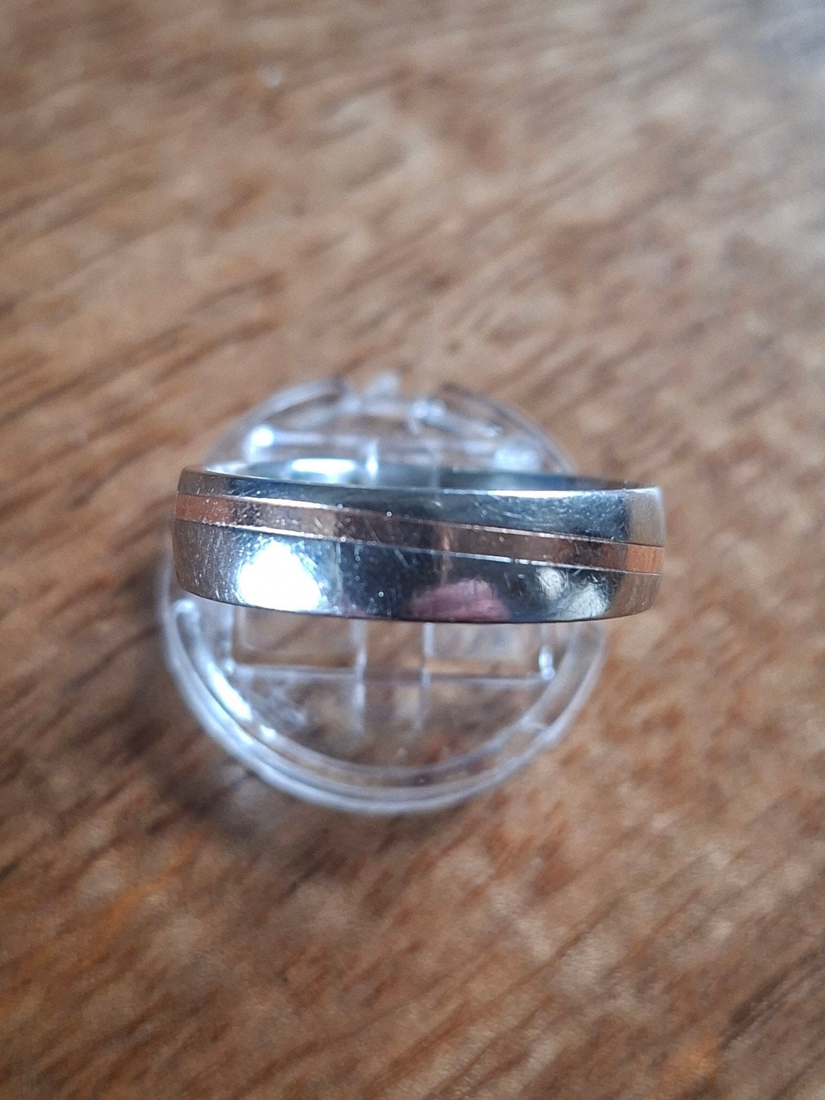 stainless steel met 14 kt rosé goud, Sieraden, Tassen en Uiterlijk, Ophalen, 17 tot 18, Dame, Goud