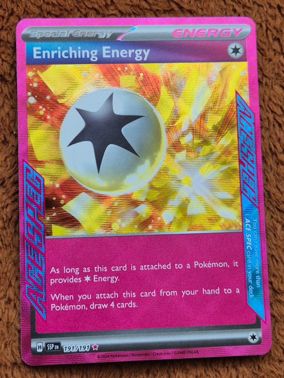 Enriching Energy - 191/191 - Surging Sparks (SSP 191) - NM, Ophalen of Verzenden, Nieuw, Losse kaart