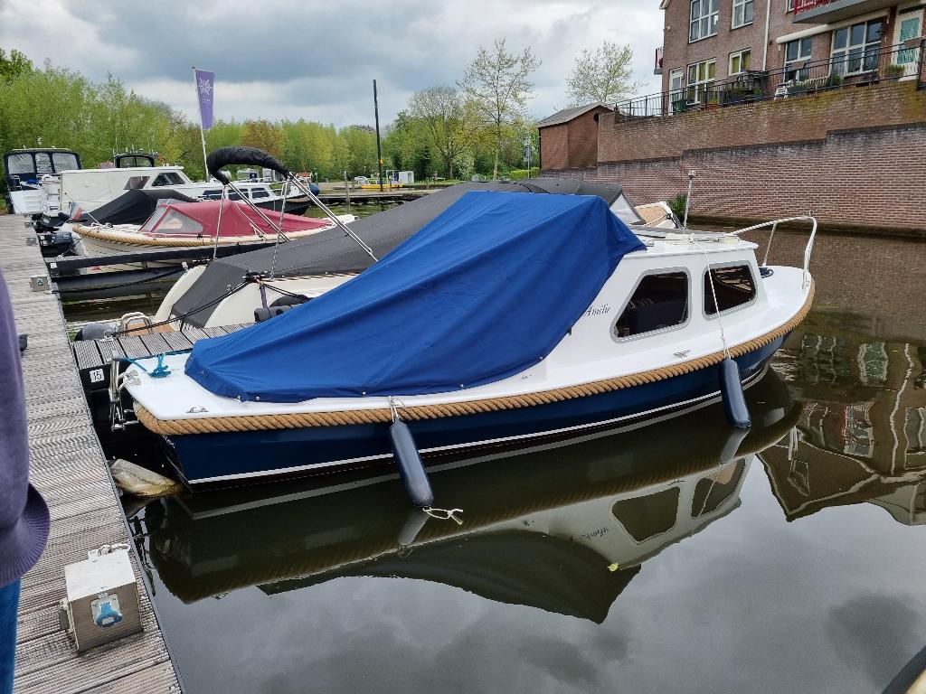 Nette Kajuitboot stalen Vlet vaarklaar Vetus dieselmotor, Watersport en Boten, Motorboten en Motorjachten, Gebruikt, Staal, Diesel