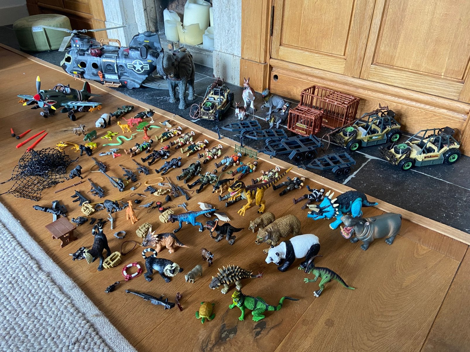 Gi-Joe / Jungle / Dinosaurussen / Vliegtuig / Legerfigurem, Ophalen of Verzenden, Zo goed als nieuw