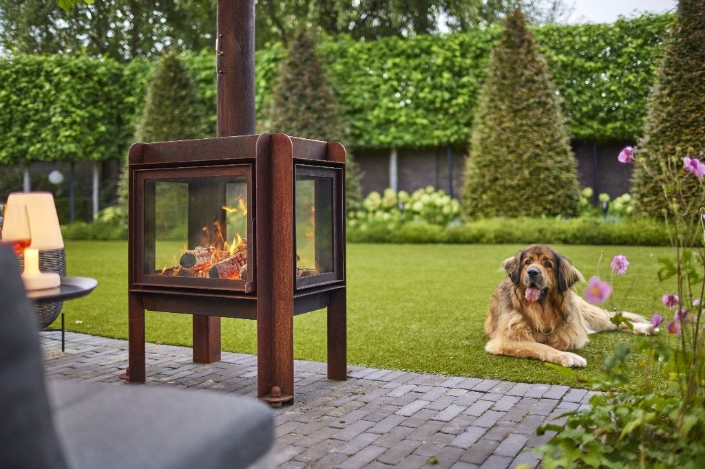 RENY FENNEK 4-zijdig glas RENY tuinhaard/tuinkachel SBS6, Tuin en Terras, Ophalen of Verzenden, Nieuw