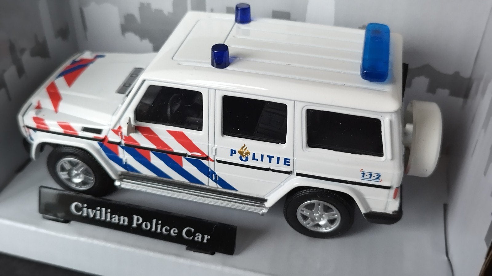 Mercedes Benz G Klasse Politie Nederland 1:43 Newray Pol, Hobby en Vrije tijd, Overige merken, Auto, ., Nieuw