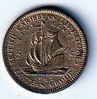 5  cent  1965  East Carribian Territoris. km. 4 ( 0,35 ), Ophalen of Verzenden, Noord-Amerika