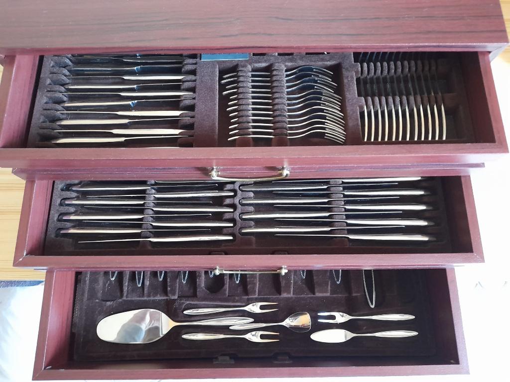 Compleet 12-delig bestekset Keltum, Ophalen, Zo goed als nieuw, Rvs of Chroom, Bestekset