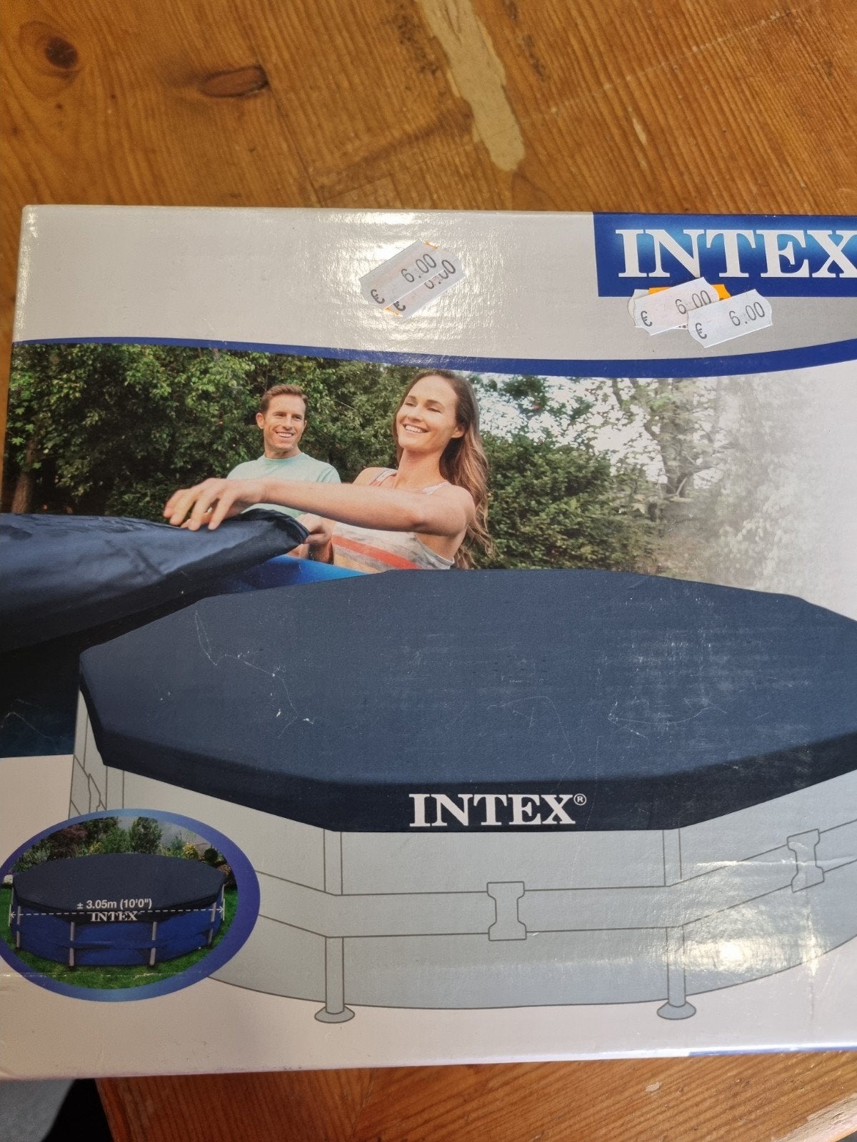 Intex Zwembad Afdekzeil Rond 3.05m Nieuw in Doos, Tuin en Terras, Zwembaden, Nieuw, Opzetzwembad, Minder dan 80 cm, 200 tot 400 cm