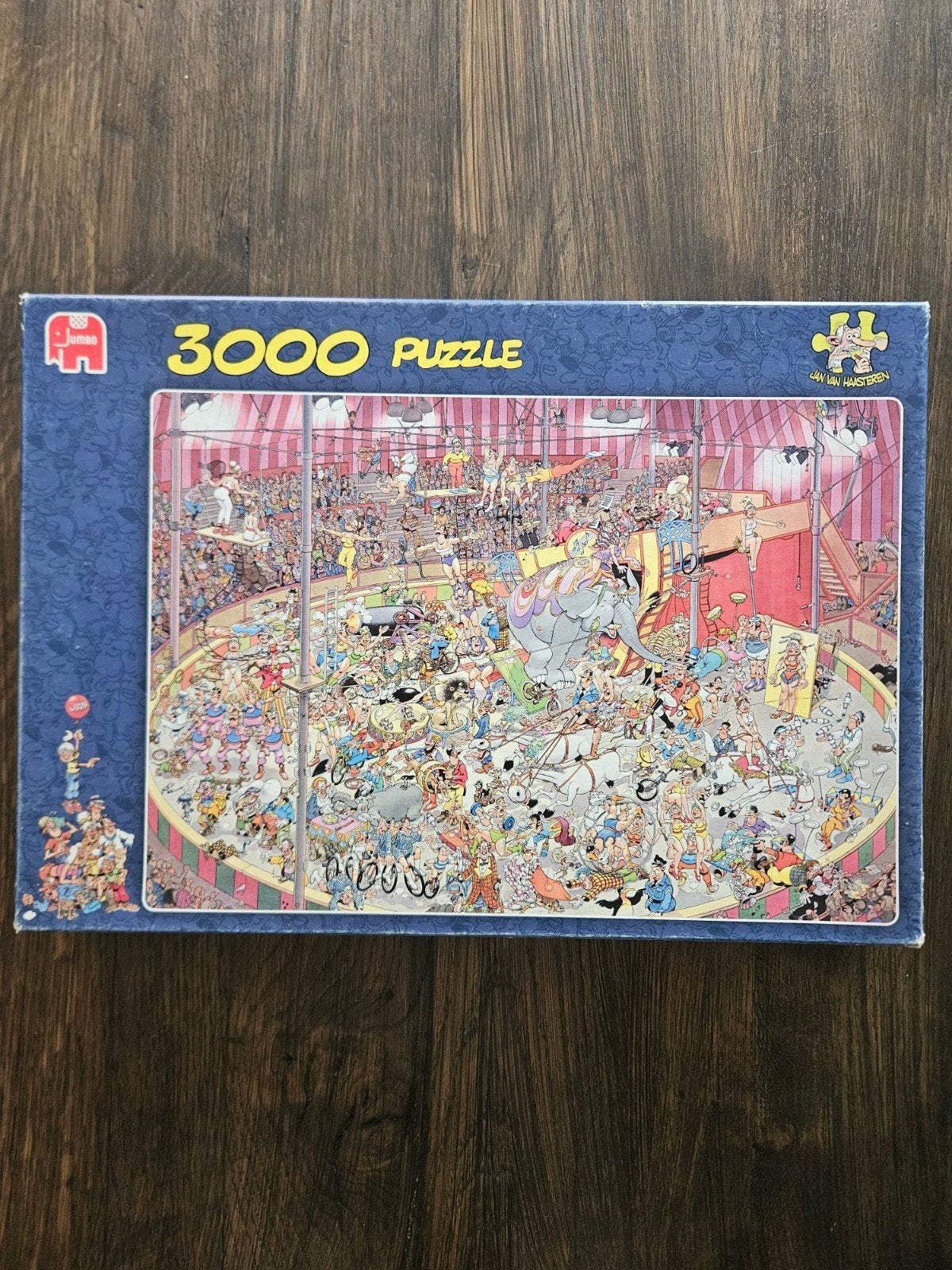 Jan van Haasteren puzzel het Circus 3000 stukjes, Ophalen of Verzenden, Meer dan 1500 stukjes, Zo goed als nieuw