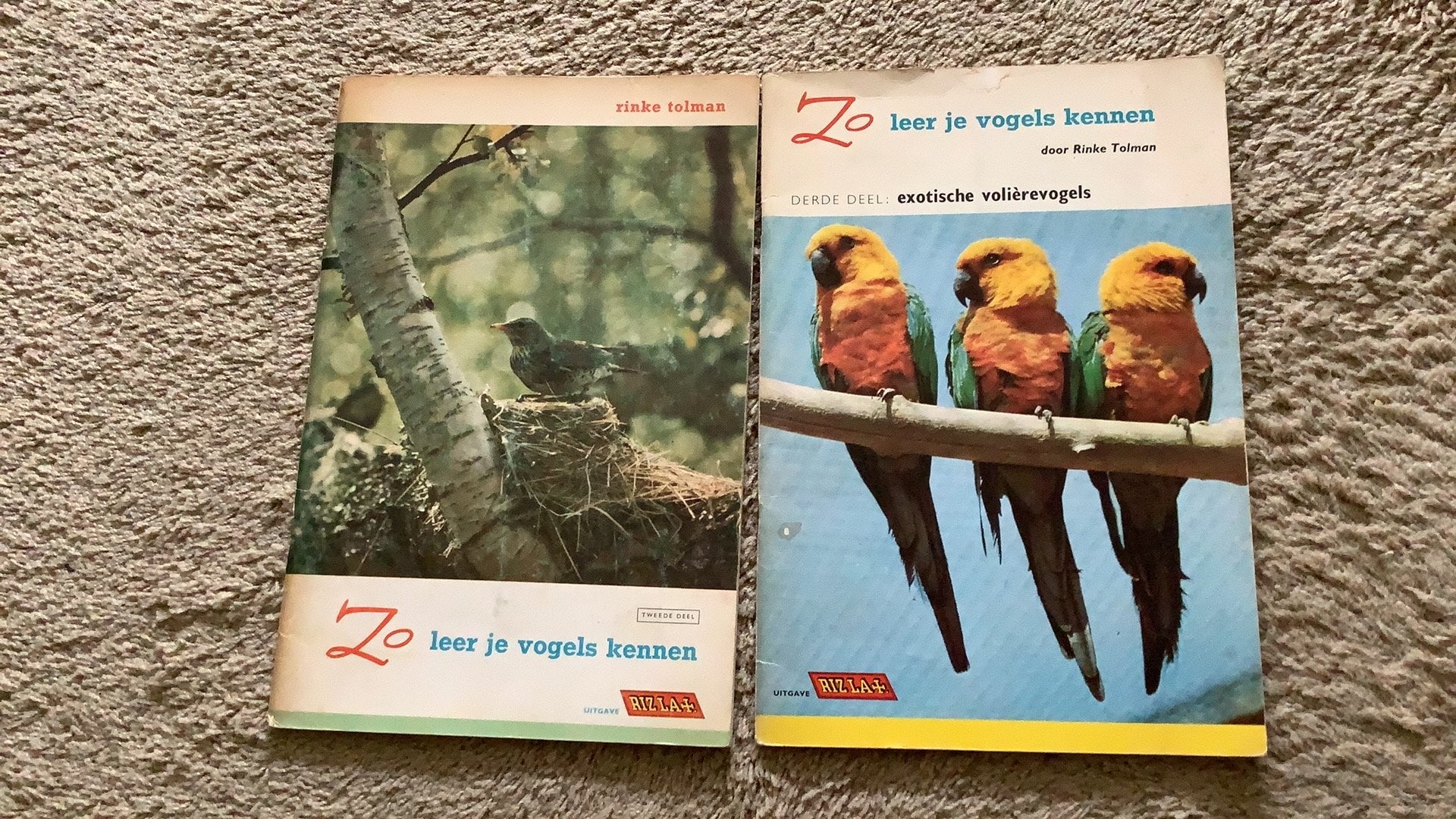 Zo leer je vogels kennen. Deel 2 en 3, uitgave Rizla+., Boeken, Prentenboeken en Plaatjesalbums, Ophalen of Verzenden, Gelezen