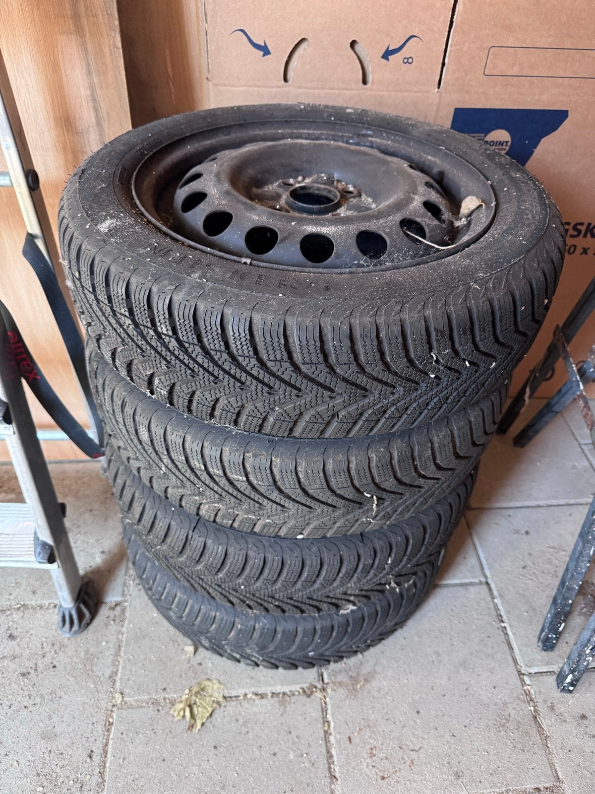 Vredestein Snowtrac 5 winterbanden 155/65 R14, Auto-onderdelen, Banden en Velgen, Ophalen, 14 inch, Gebruikt, 155 mm