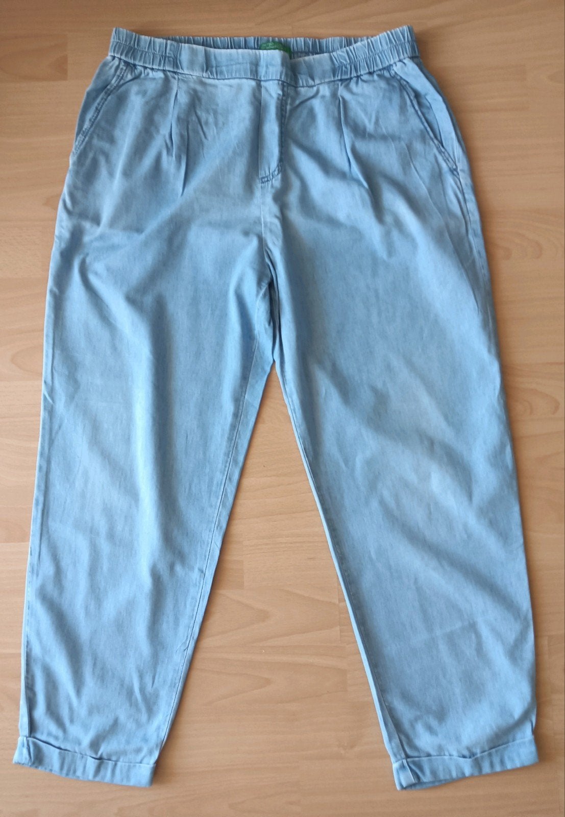 United Colors of Benetton twee jeansbroeken in maat 42, Kleding | Dames, Blauw, Maat 42/44 (L), Ophalen of Verzenden, Zo goed als nieuw
