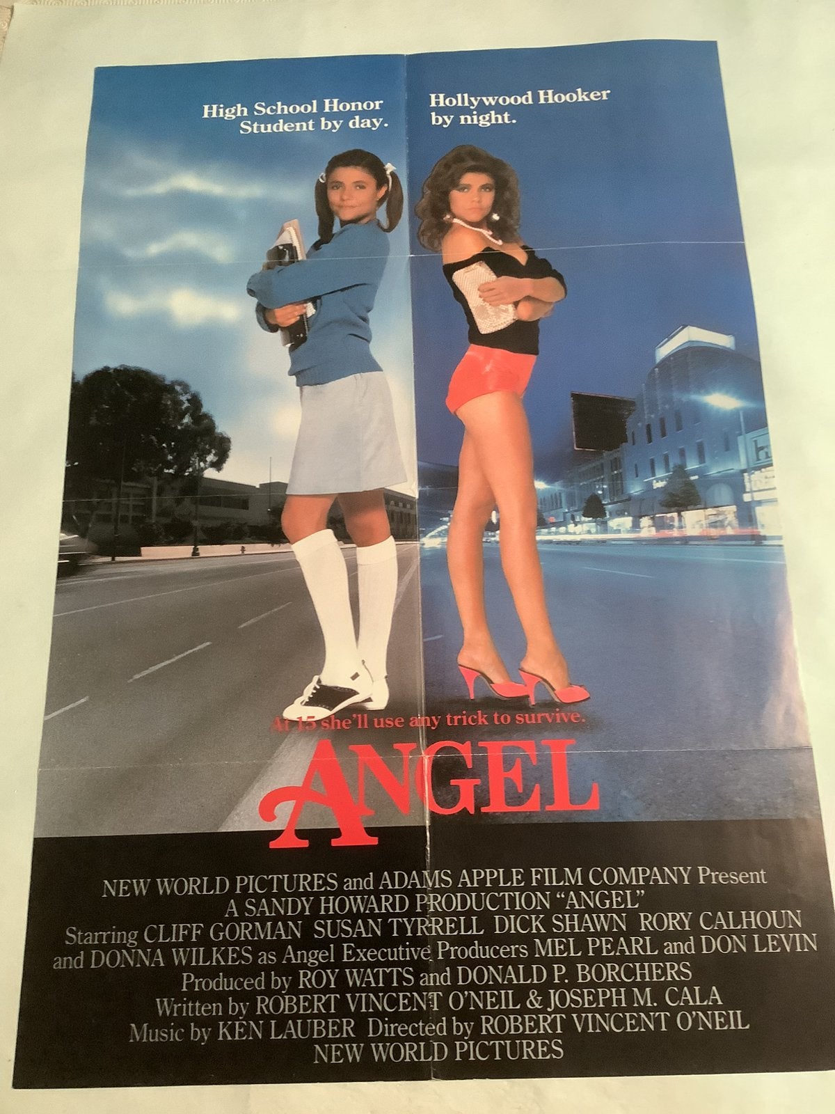 ANGEL   USA FILMPOSTER   68-101 cm, Ophalen of Verzenden, Zo goed als nieuw, A1 t/m A3, Film en Tv