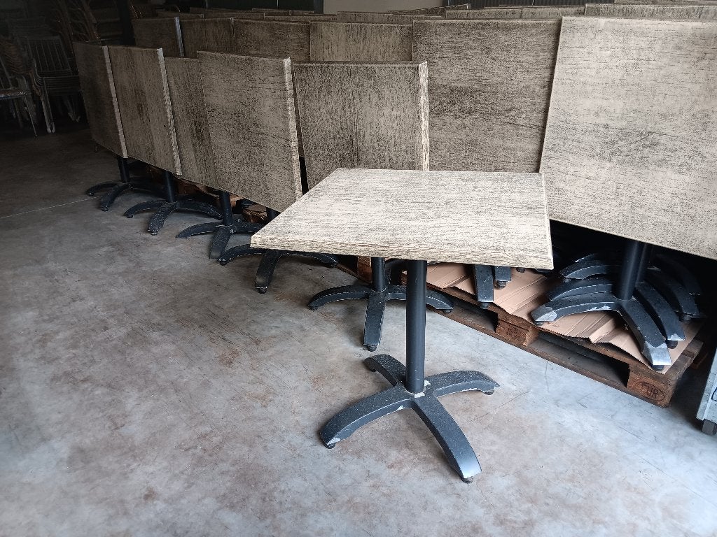 terrastafels en terrasstoelen horeca proof, Ophalen, Zo goed als nieuw, Rechthoekig, Aluminium