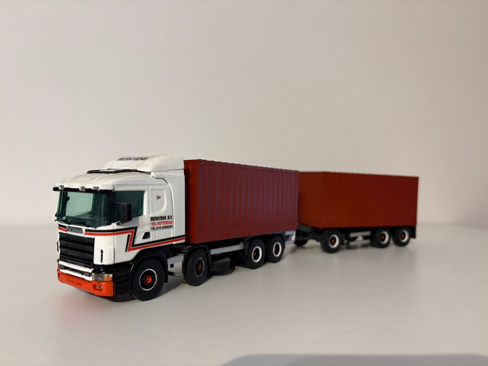 Scania 144L Berkvens Tiel Tekno, Verzenden, Zo goed als nieuw, Bus of Vrachtwagen, Tekno