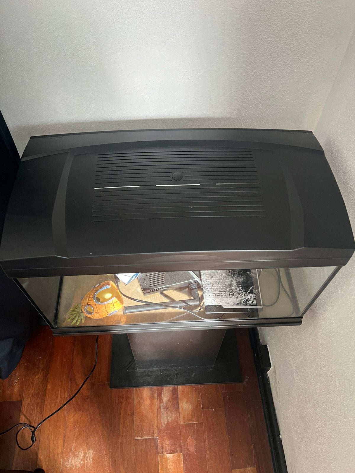 Aquarium compleet met toebehoren, Ophalen, Marina, Marina, Inclusief deksel