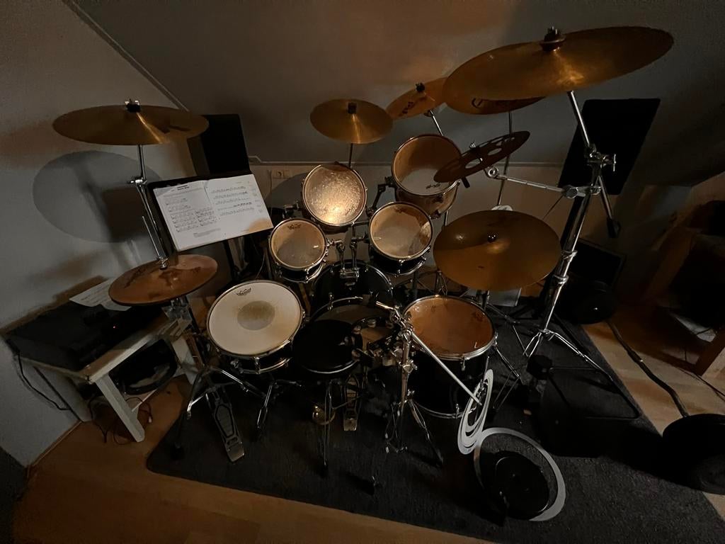 Pearl Forum Drumstel met Zildjian bekkens, Ophalen, Gebruikt, Pearl