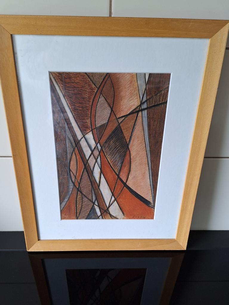 Abstract werk van Jan van der Zee (Groninger Ploeg), Antiek en Kunst, Ophalen of Verzenden