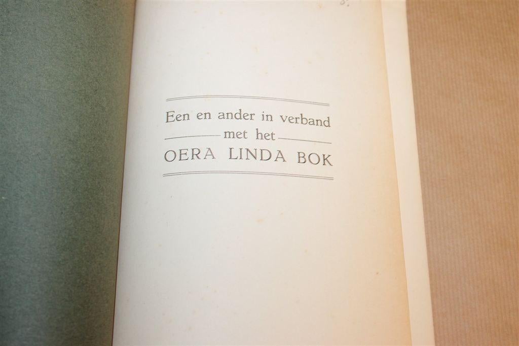 Oera Linda Bok — Meijer, Bandoeng 1918, Boeken, Ophalen of Verzenden, Gelezen