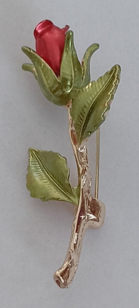 Roos broche, Overige materialen, 4 tot 7 cm, Overige kleuren, Nieuw