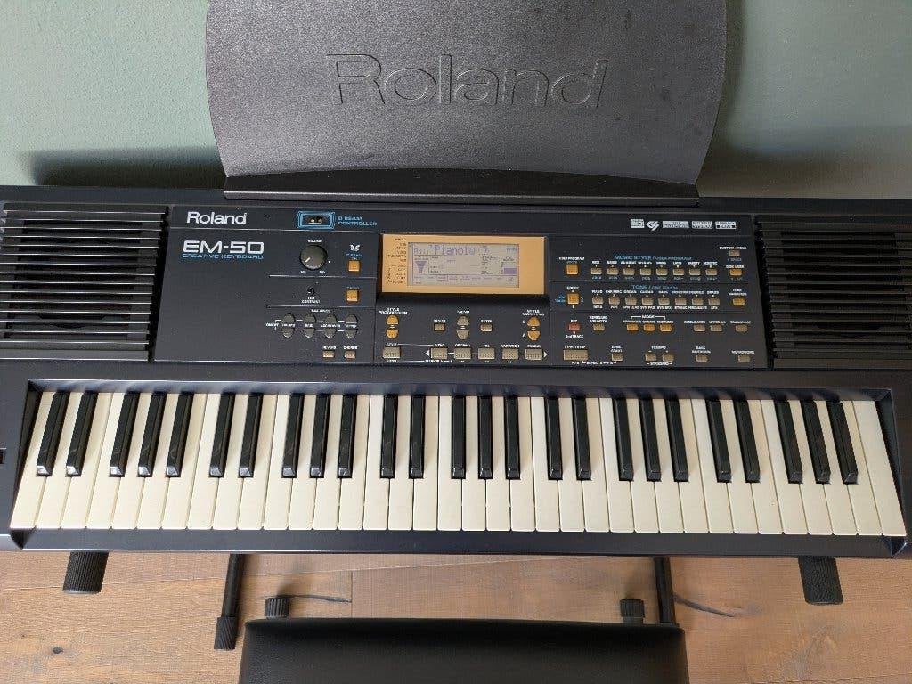 Roland EM-50 keyboard, Ophalen, Gebruikt, 61 toetsen, Roland