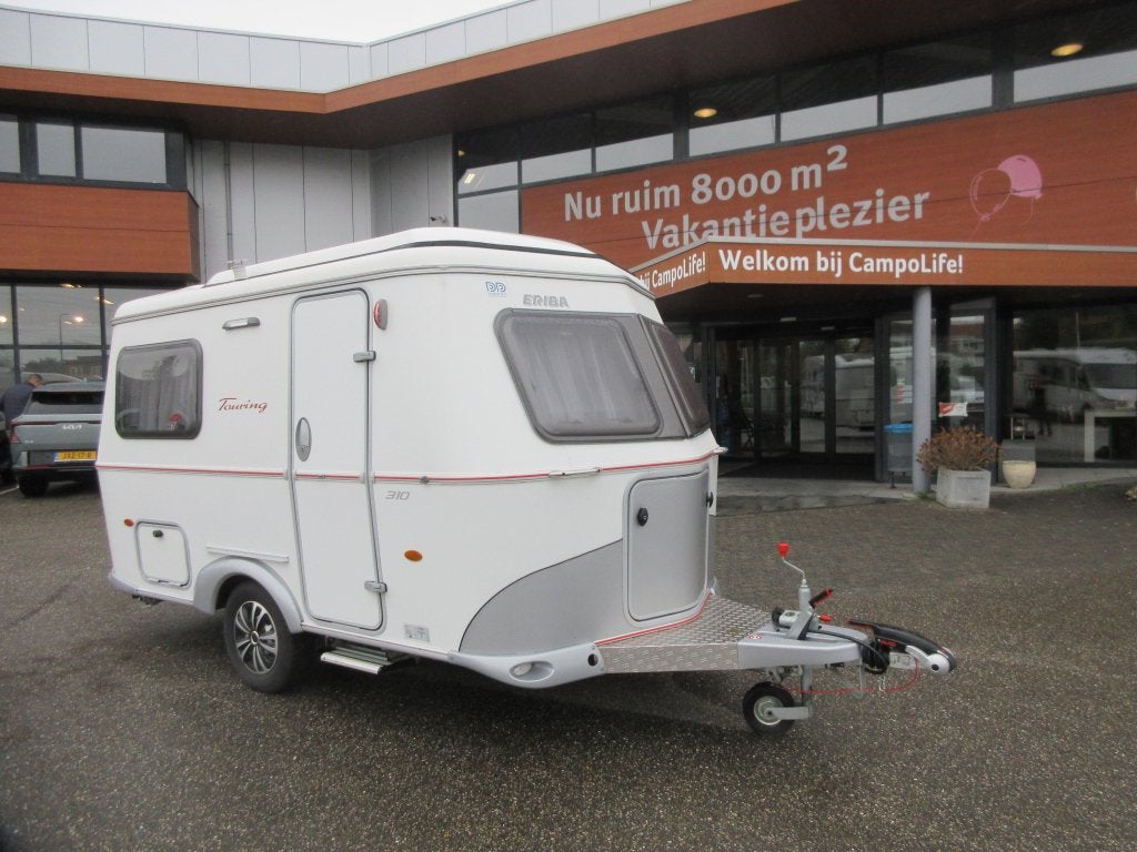 Eriba Touring 310 ZEER COMPACT, MET HEFDAK, Caravans en Kamperen, Kleine zit, Kachel, Eriba, Dwarsbed
