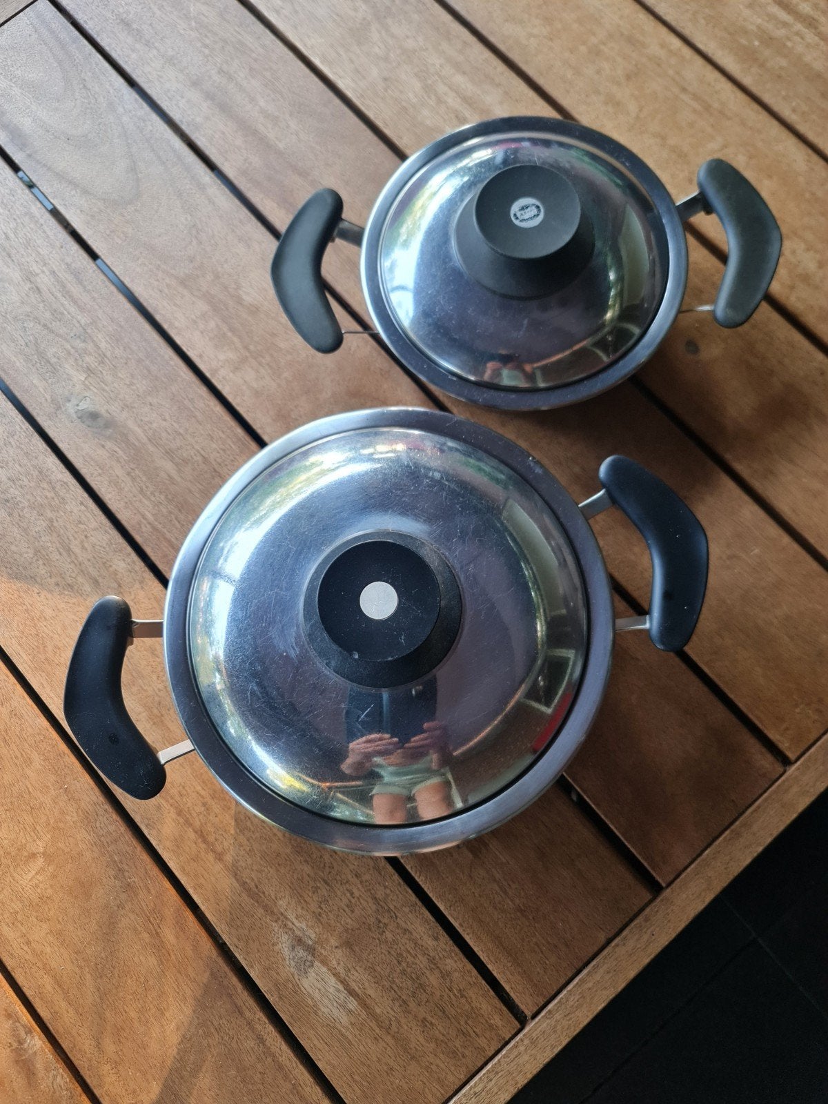 Set van 2 AMC kookpannen met deksel, Ophalen