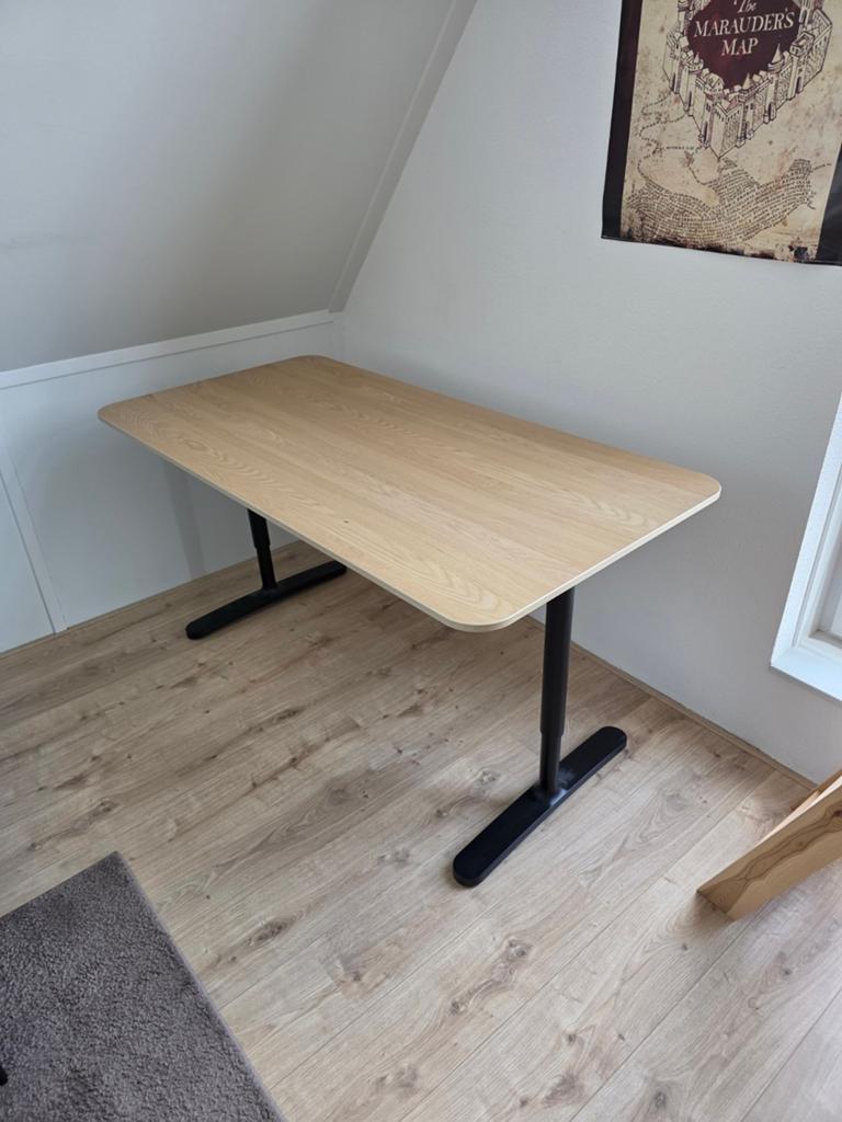 Ikea Bekant bureau 160x80, Ophalen, 160 cm, Gebruikt, IKEA