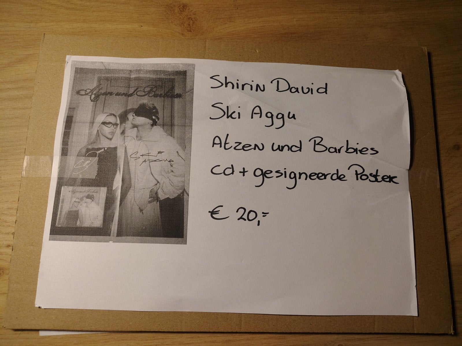 Ski Aggu - Atzen & Barbies CD + GESIGNEERDE POSTER, Ophalen of Verzenden, 2000 tot heden, Zo goed als nieuw