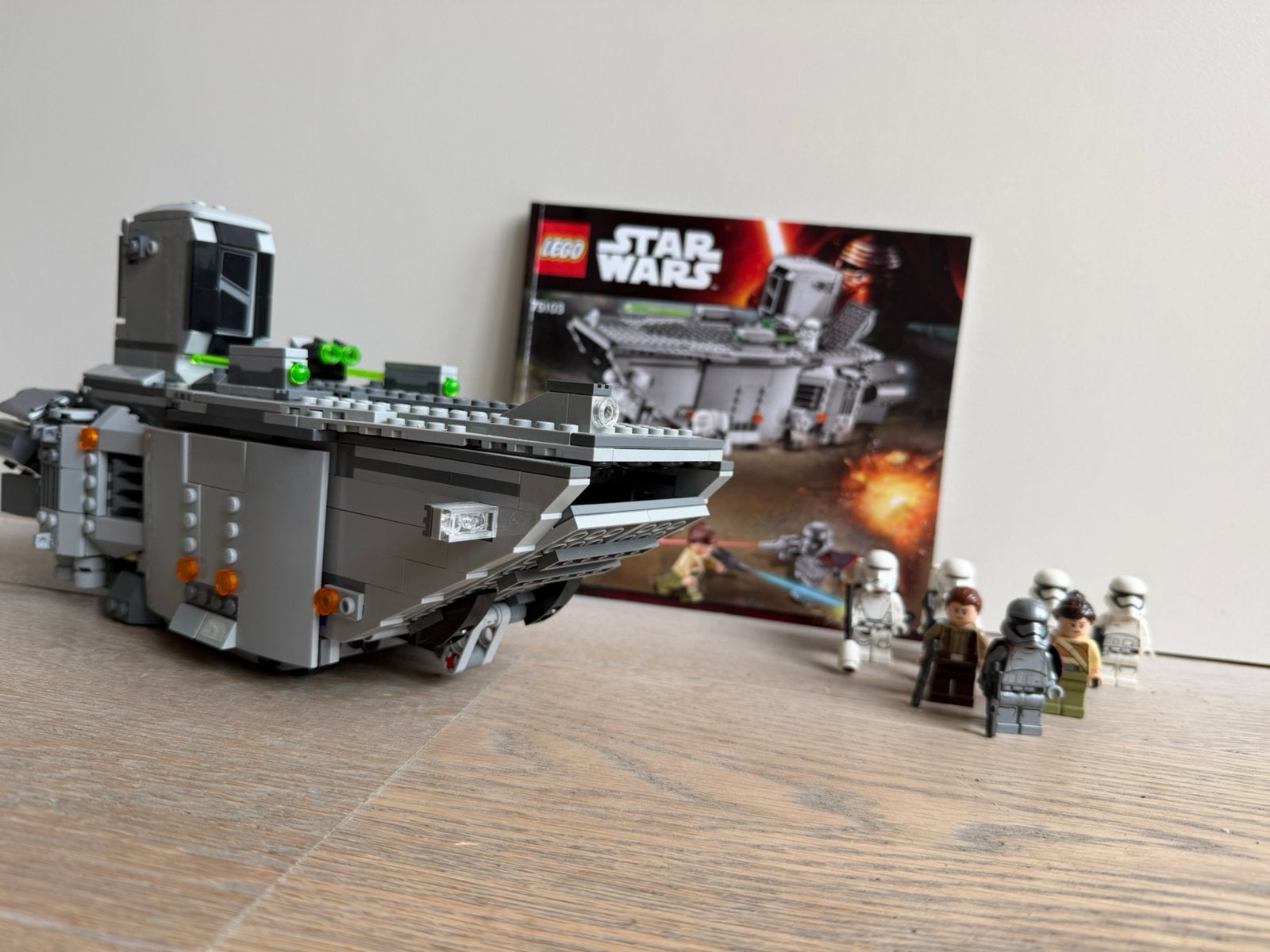 LEGO Star Wars 75103 First Order Transporter compleet, Gebruikt, Star Wars, Lego, Ophalen of Verzenden