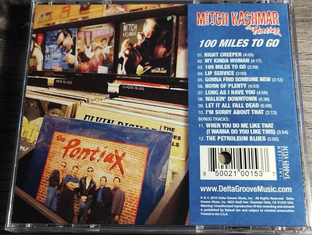 Mitch Kashmar & The Pontiax ‎- 100 Miles To Go, Ophalen of Verzenden, Zo goed als nieuw, Jazz