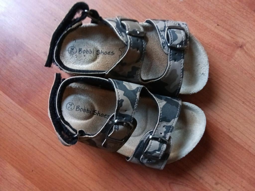 Bobbi Shoes camouflage sandalen maat 24, Gebruikt, Bobbi Shoes, Jongen of Meisje, Schoenen