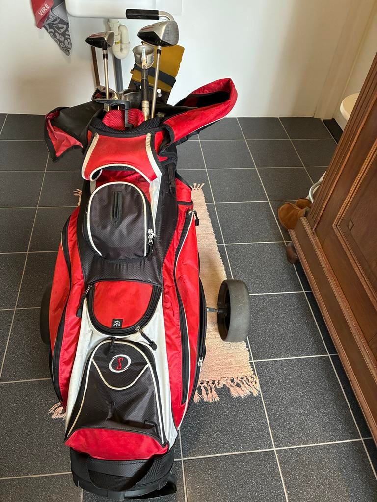Spalding High Launch golfset met karretje, Sport en Fitness, Golf, Ophalen, Gebruikt, Set, Overige merken
