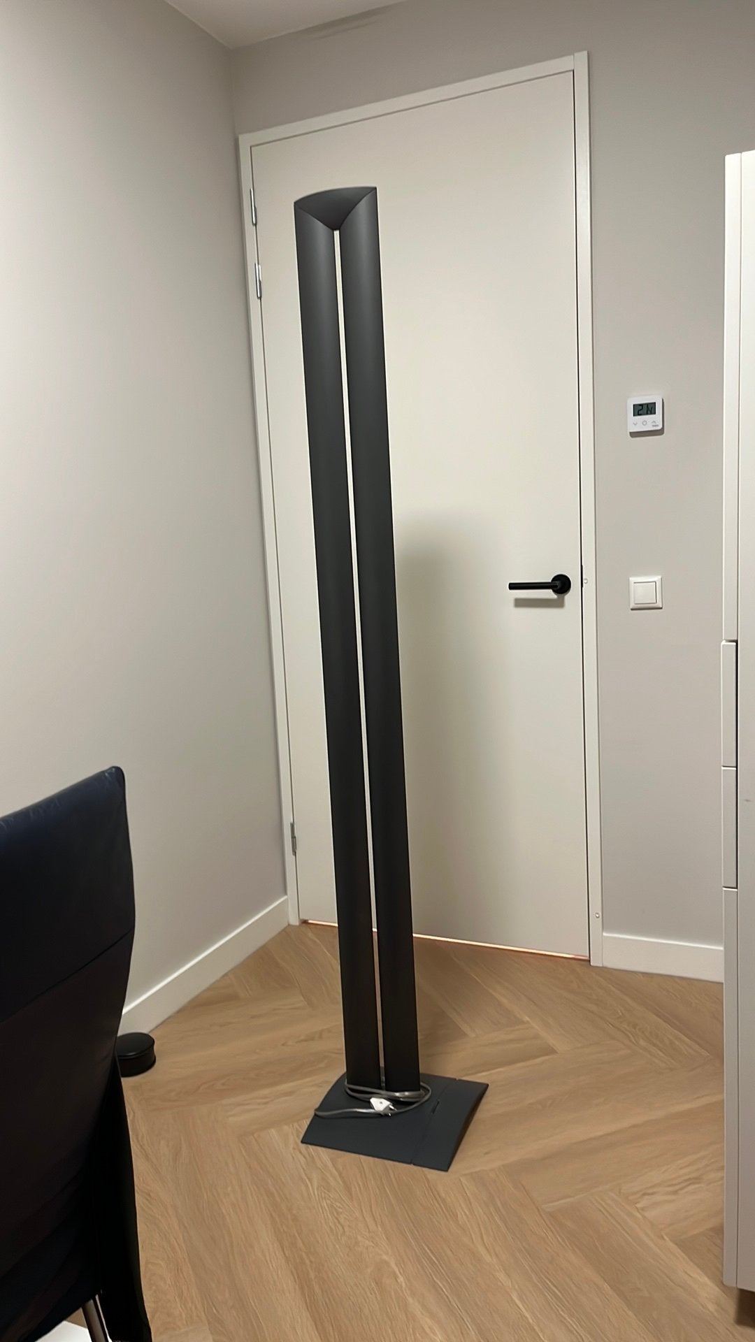 Vintage Belux Stele Uplighter/Vloerlamp/Design, Ophalen, Gebruikt, 150 tot 200 cm, Metaal