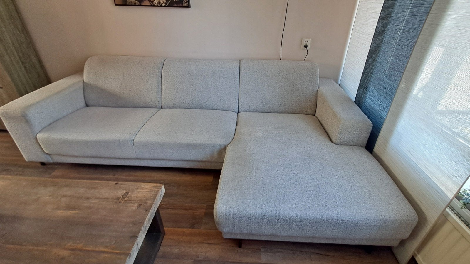 Loungebank, 2,70 breed, Ophalen, Gebruikt, Stof, Modern