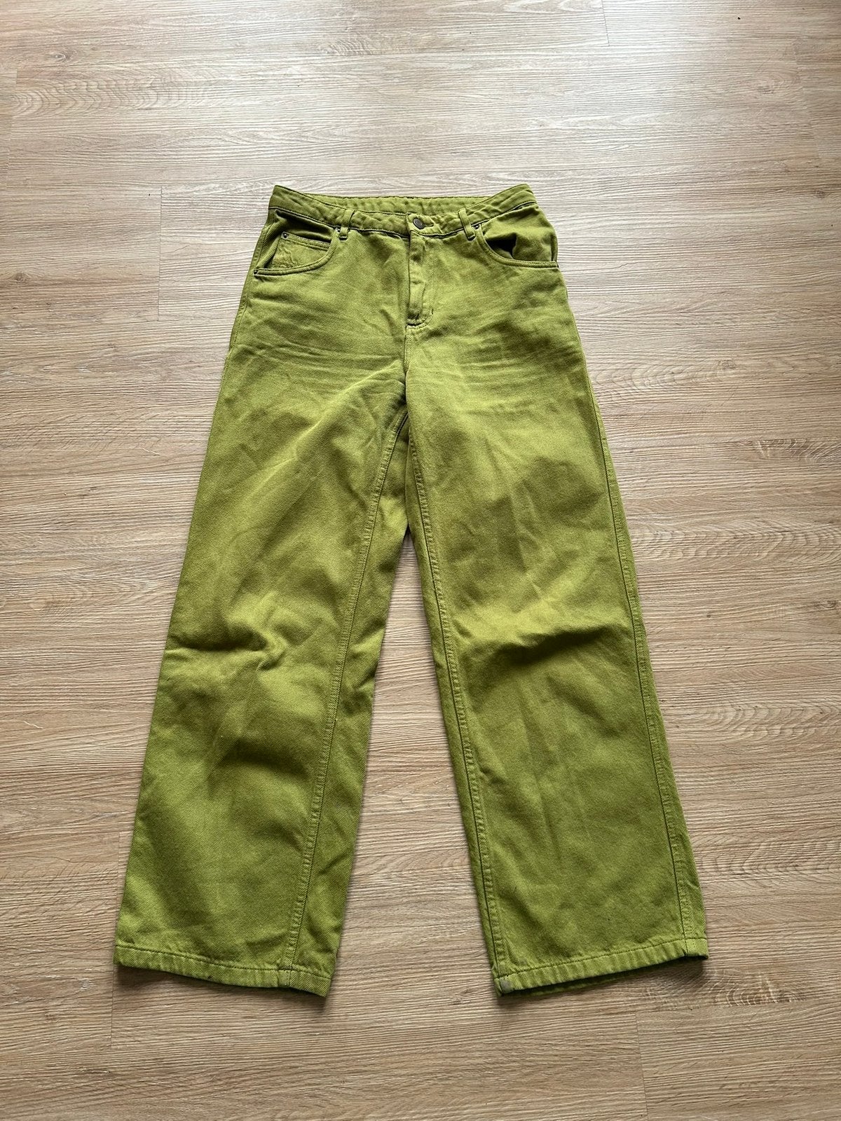 Groene jeans maat 29 American Vintage, Ophalen of Verzenden, Zo goed als nieuw, Overige kleuren, W28 - W29 (confectie 36)