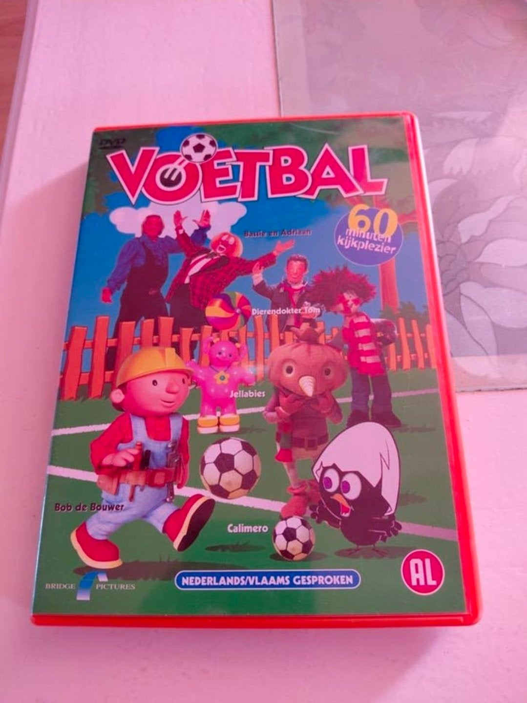 Voetbal dvd met o.a. Bassie en Adriaan, Bob de Bouwer., Alle leeftijden, Tv-serie, Ophalen of Verzenden, Zo goed als nieuw