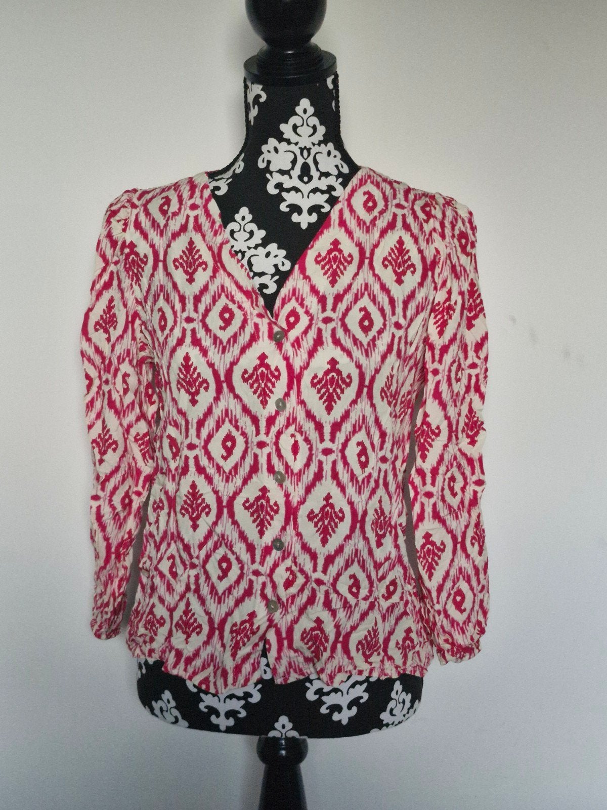 Chastar Blouse Crème/Roze Maat S/M - Nette Staat, Kleding | Dames, Maat 38/40 (M), Ophalen of Verzenden, Zo goed als nieuw, Chastar