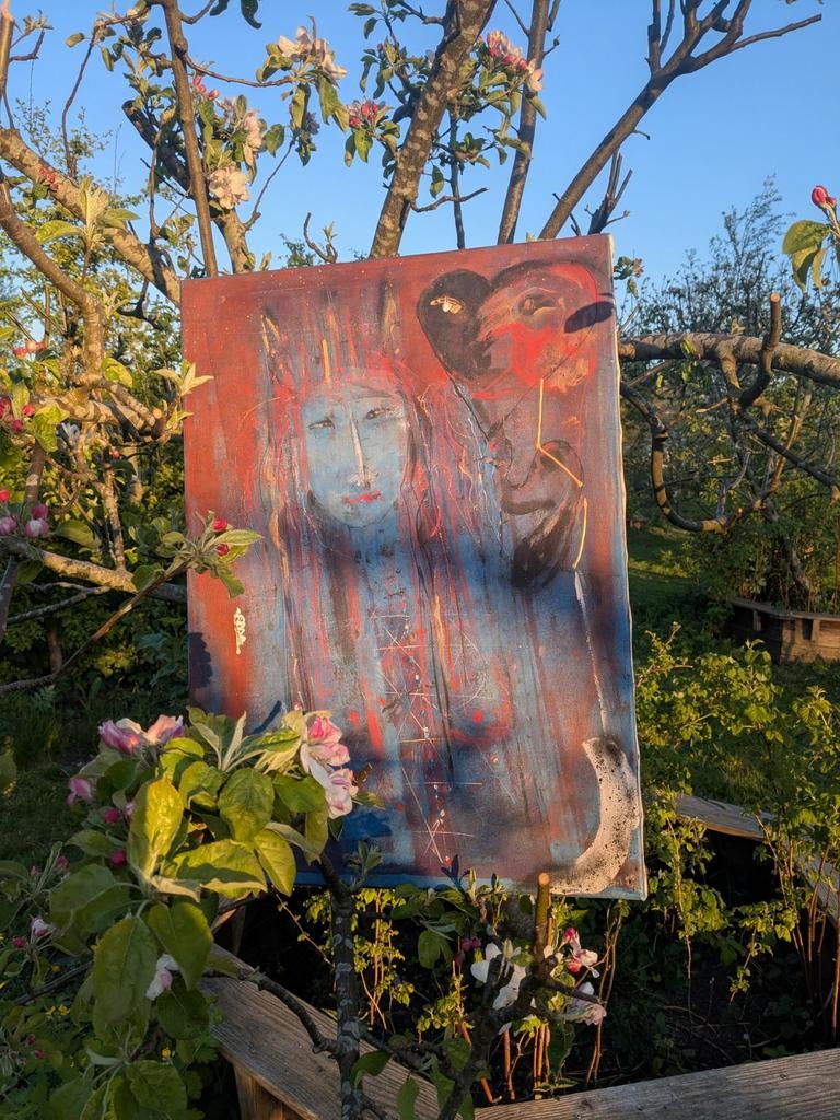 Uniek schilderij met verhaal – bied creatief! Ruilen gewenst, Ophalen of Verzenden