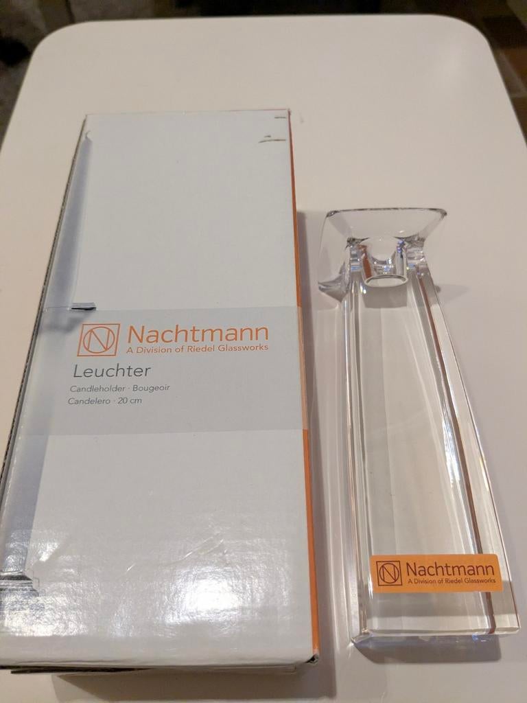 Moderne Nachtmann Bleikristall kandelaar., Overige materialen, Nieuw, Ophalen of Verzenden, Kandelaar