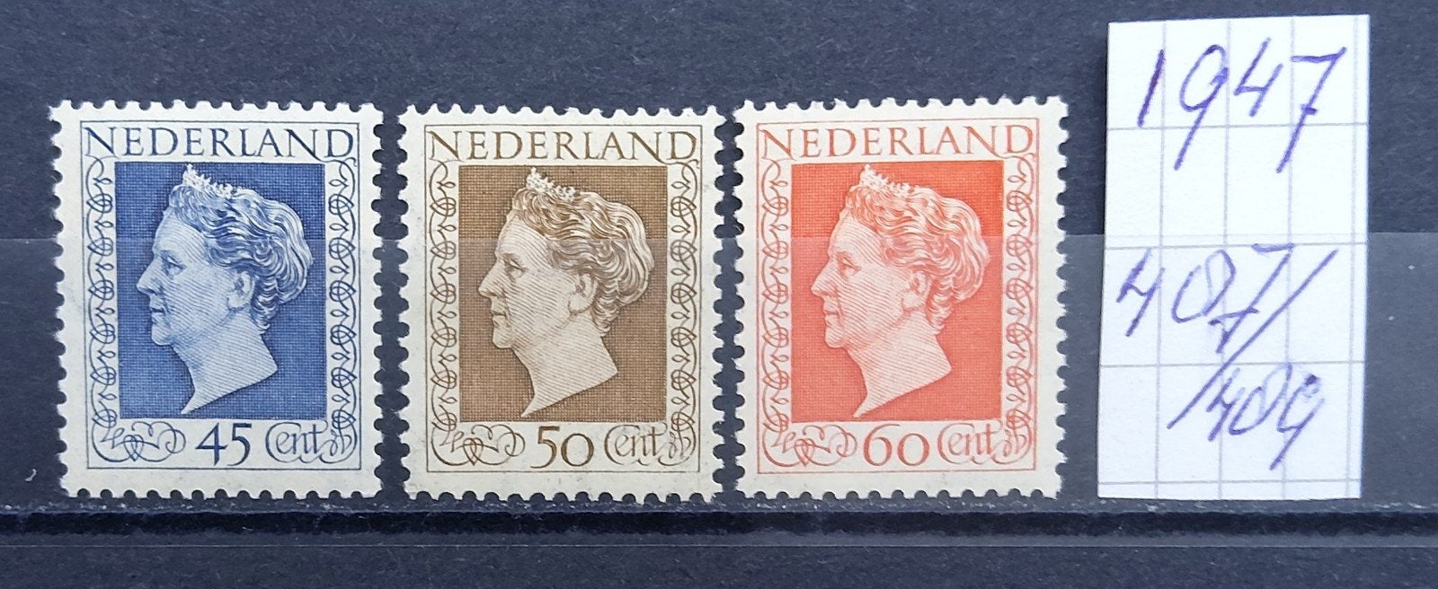 Koningin Wilhelmina 1948, Ophalen of Verzenden, Na 1940, Postfris