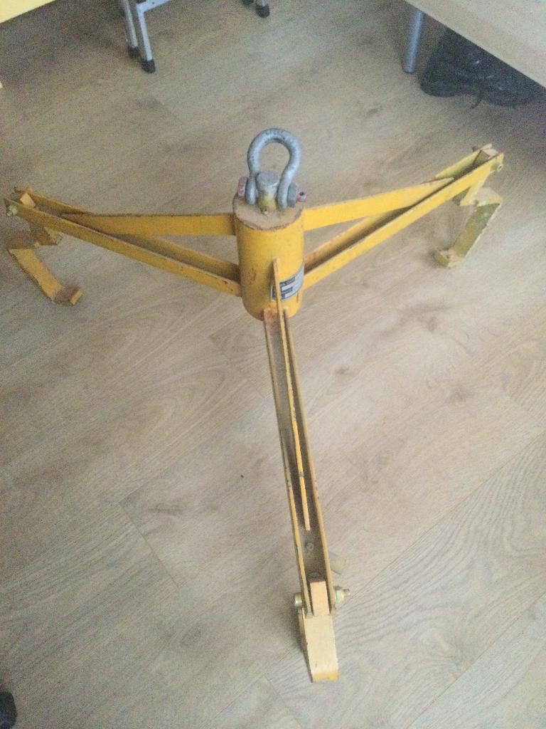 stalen industrieel tafel onderstel, hijsklauw, Huis en Inrichting, Tafelonderdelen, Ophalen, Gebruikt, 50 tot 100 cm, Metaal