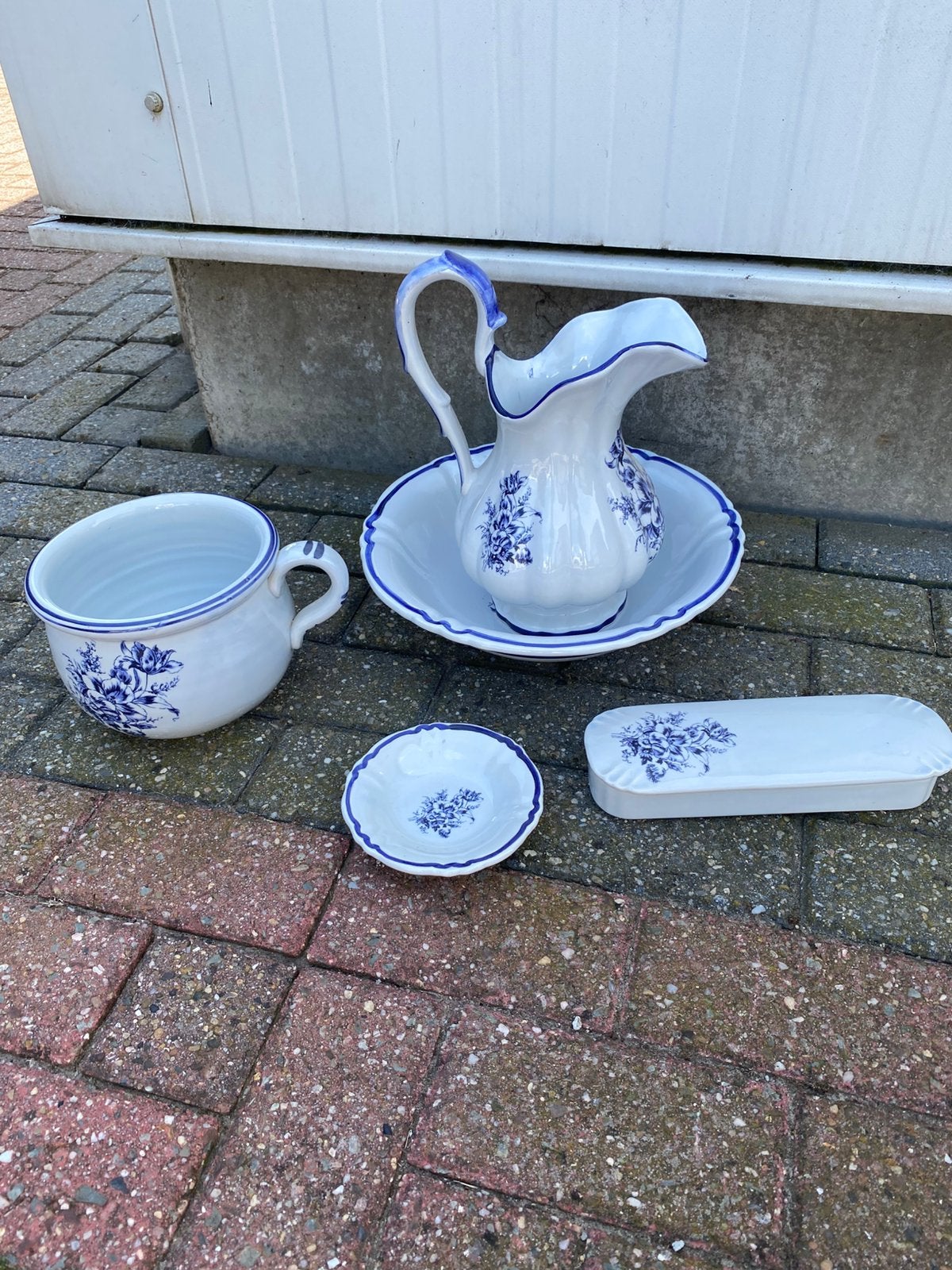 Mooie lampetstel compleet original FL Keramik, Antiek en Kunst, Antiek | Keramiek en Aardewerk, Ophalen