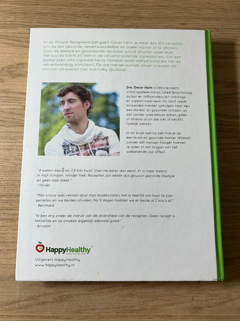 Afslank Receptenbijbel | Oscar Helm, Ophalen of Verzenden, Zo goed als nieuw, Overige gebieden
