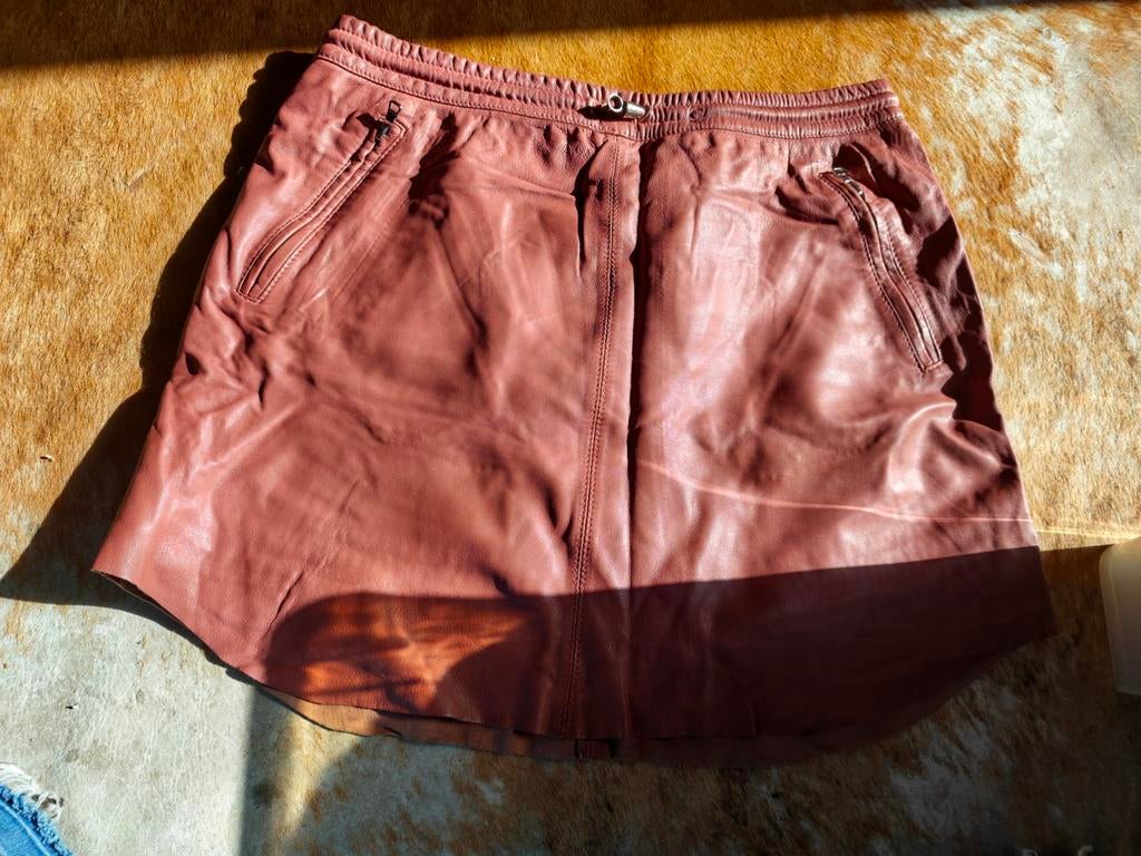 Ibana echt leren rok dames maat 38 oudroze, Kleding | Dames, Rokken, Maat 38/40 (M), Ophalen of Verzenden, Zo goed als nieuw, Roze