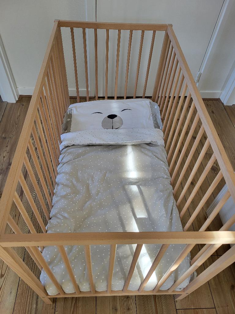 Kinderbedje, Kinderen en Baby's, Kinderkamer | Bedden, Nieuw, 70 tot 85 cm, Minder dan 140 cm, Ophalen