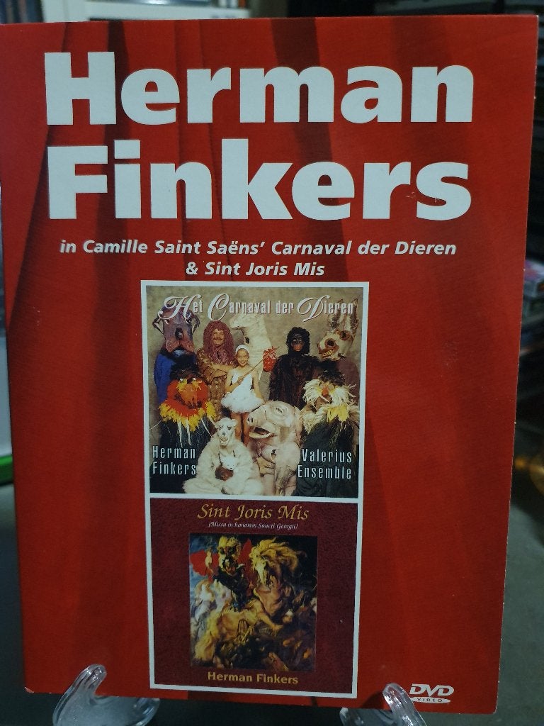 Herman Finkers - Carnaval der Dieren & Sint Joris Mis (DVD), Alle leeftijden, Ophalen of Verzenden, Zo goed als nieuw, Stand-up of Theatershow