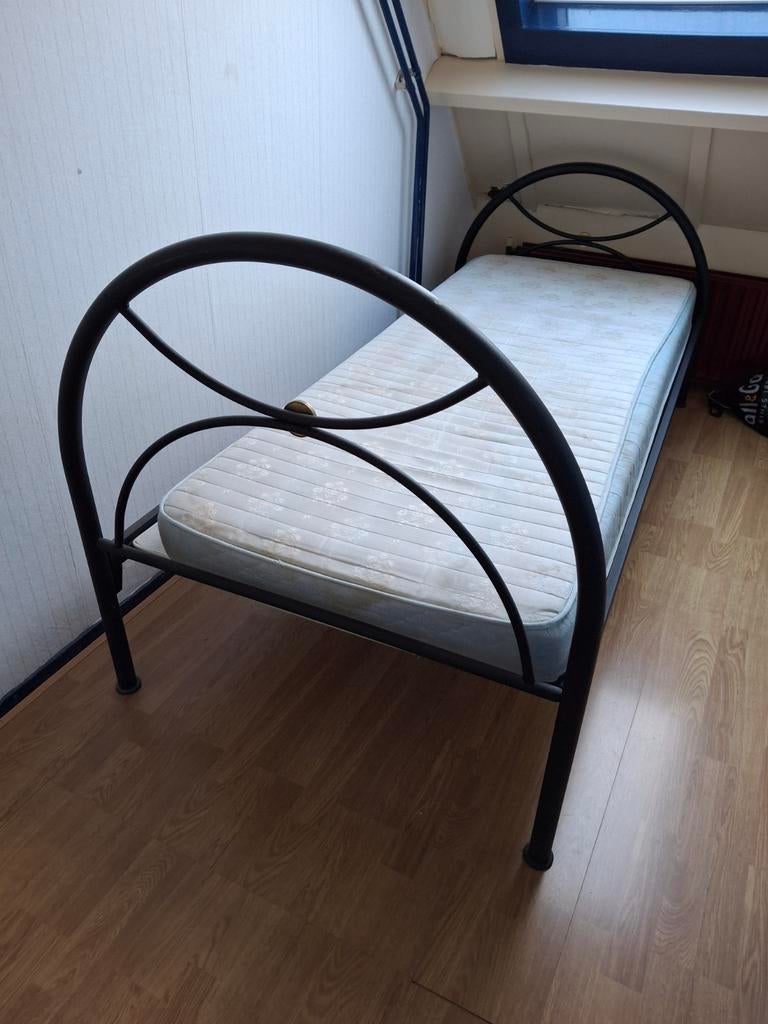 Bed 1 persoons, Huis en Inrichting, Ophalen, Gebruikt, 90 cm, Eenpersoons