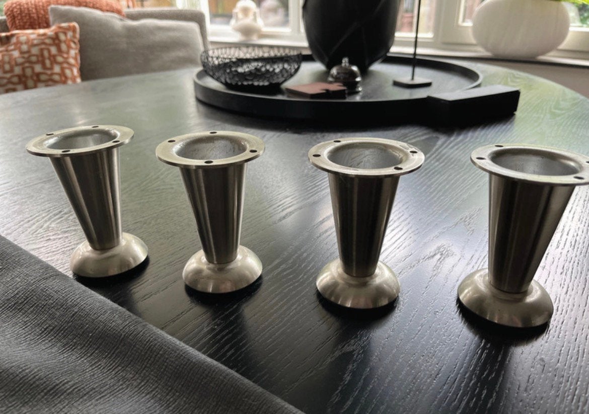 Pootjes voor kast, Ophalen of Verzenden, Zo goed als nieuw, Rvs