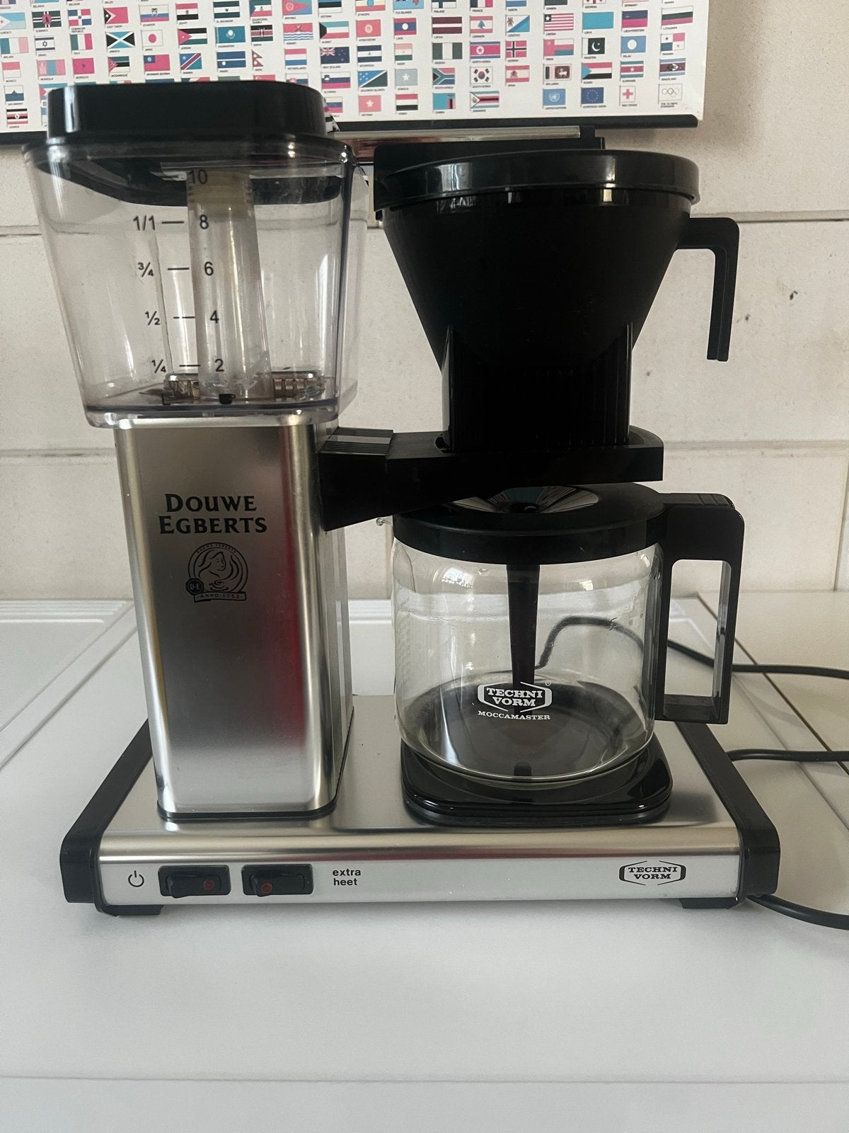 Douwe Egberts Technivorm Moccamaster Koffiezetapparaat, Witgoed en Apparatuur, Koffiezetapparaten, Ophalen, Afneembaar waterreservoir