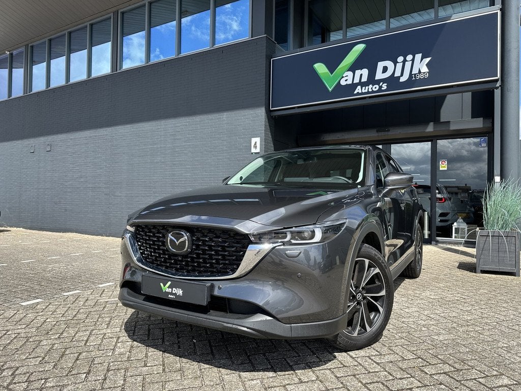 Mazda CX-5 2.0 Autom.M Hybrid Bose El.Klep Navi 360Camera, 1998 cc, Stof, Gebruikt, Zwart